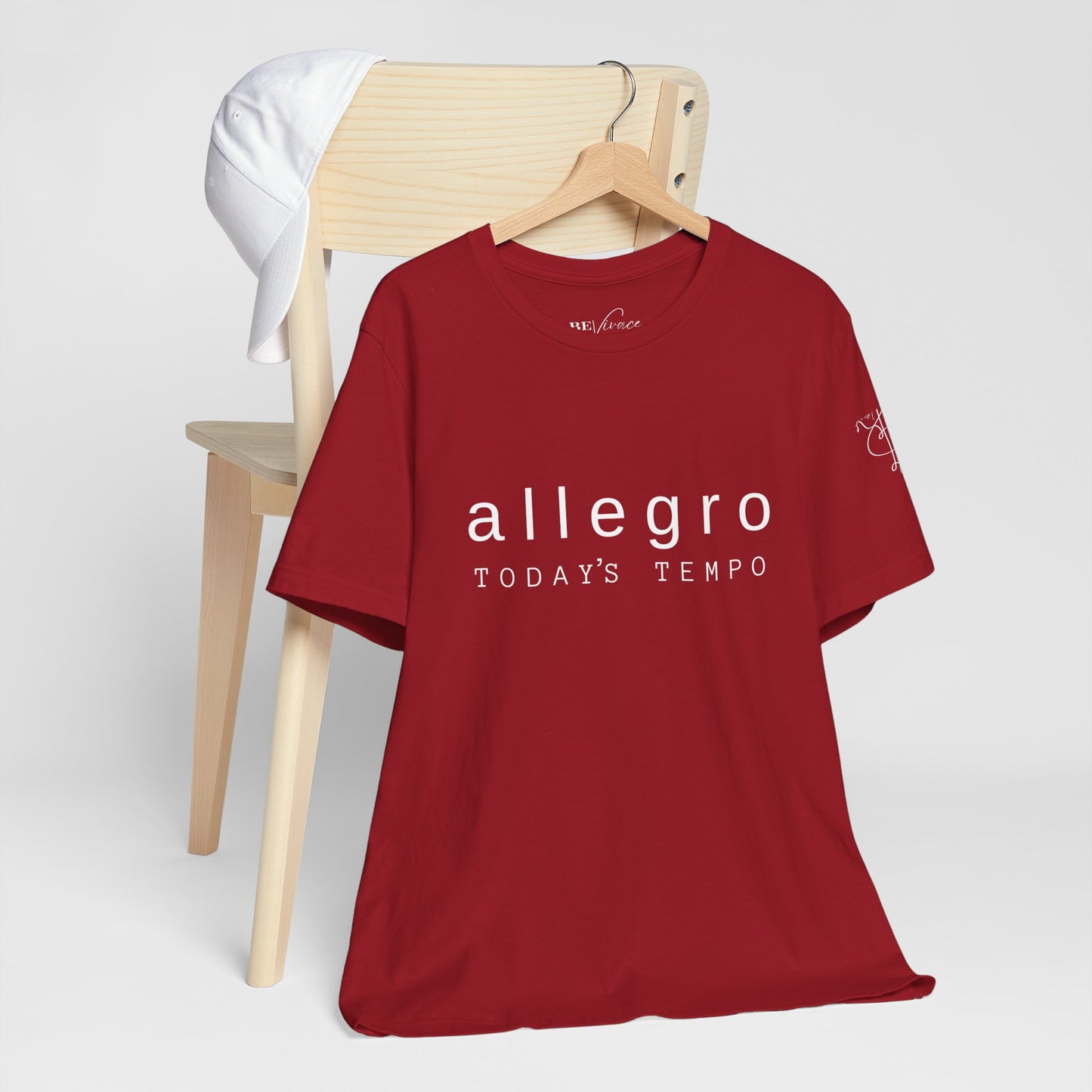 BEVIVACE Today’s Tempo T-Shirt, Allegro Music Graphic for Music Lovers