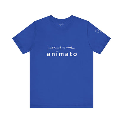 BEVIVACE Current Mood T-Shirt, Animato Music Graphic for Music Lovers