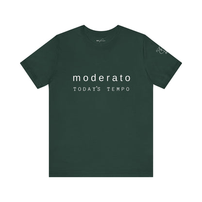 BEVIVACE Today’s Tempo T-Shirt, Moderato Music Graphic for Music Lovers