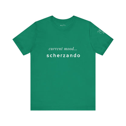 BEVIVACE Current Mood T-Shirt, Scherzando Music Graphic for Music Lovers