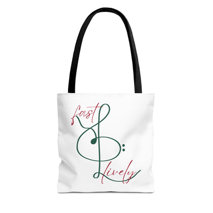 BEVIVACE Fast & Lively VIVACE Tote Bag, Eco-Friendly Carryall