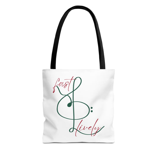 BEVIVACE Fast & Lively VIVACE Tote Bag, Eco-Friendly Carryall
