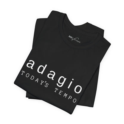 BEVIVACE Today’s Tempo T-Shirt, Adagio Music Graphic for Music Lovers