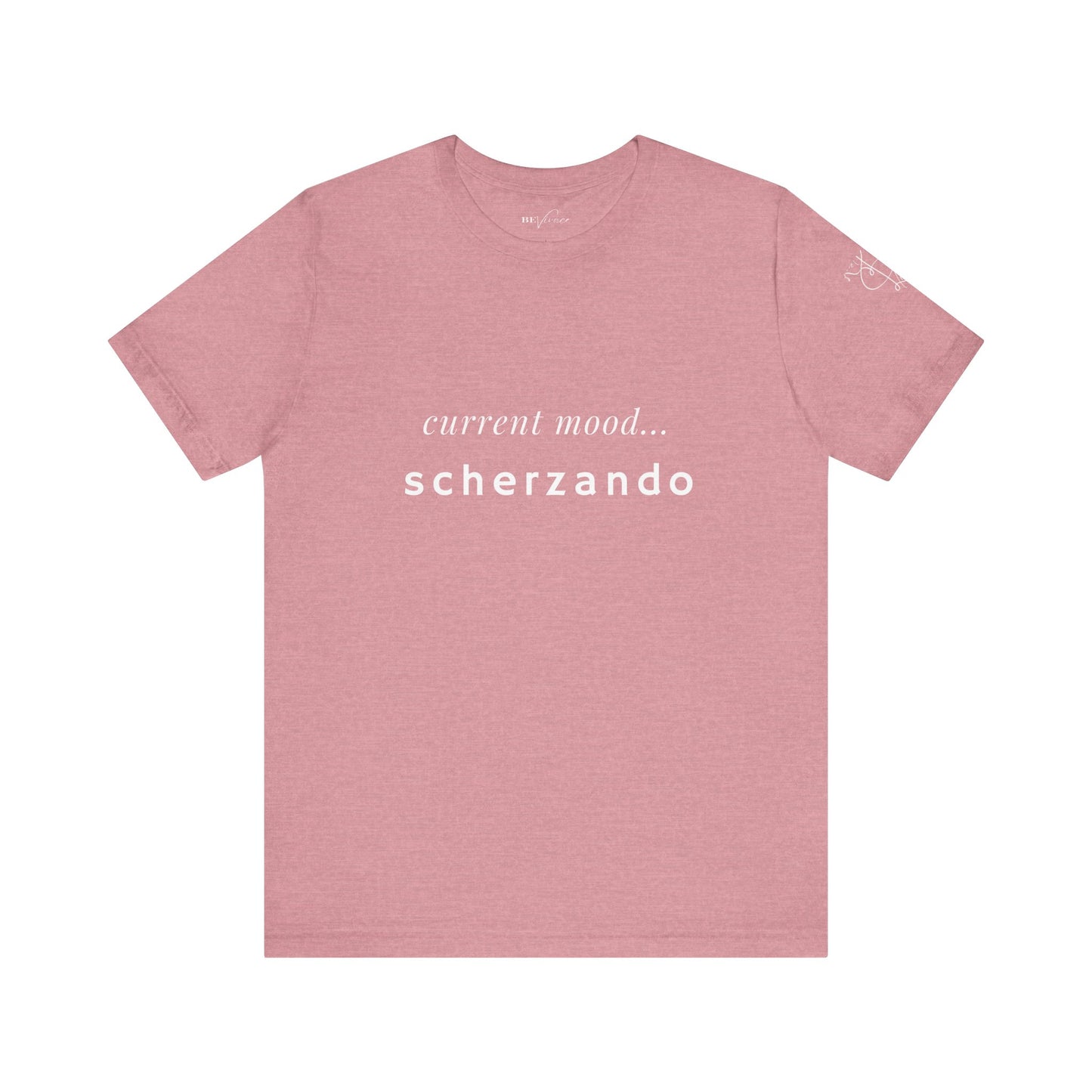 BEVIVACE Current Mood T-Shirt, Scherzando Music Graphic for Music Lovers