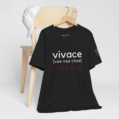 BEVIVACE Fast & Lively VIVACE T-Shirt, Music Graphic for Music Lovers