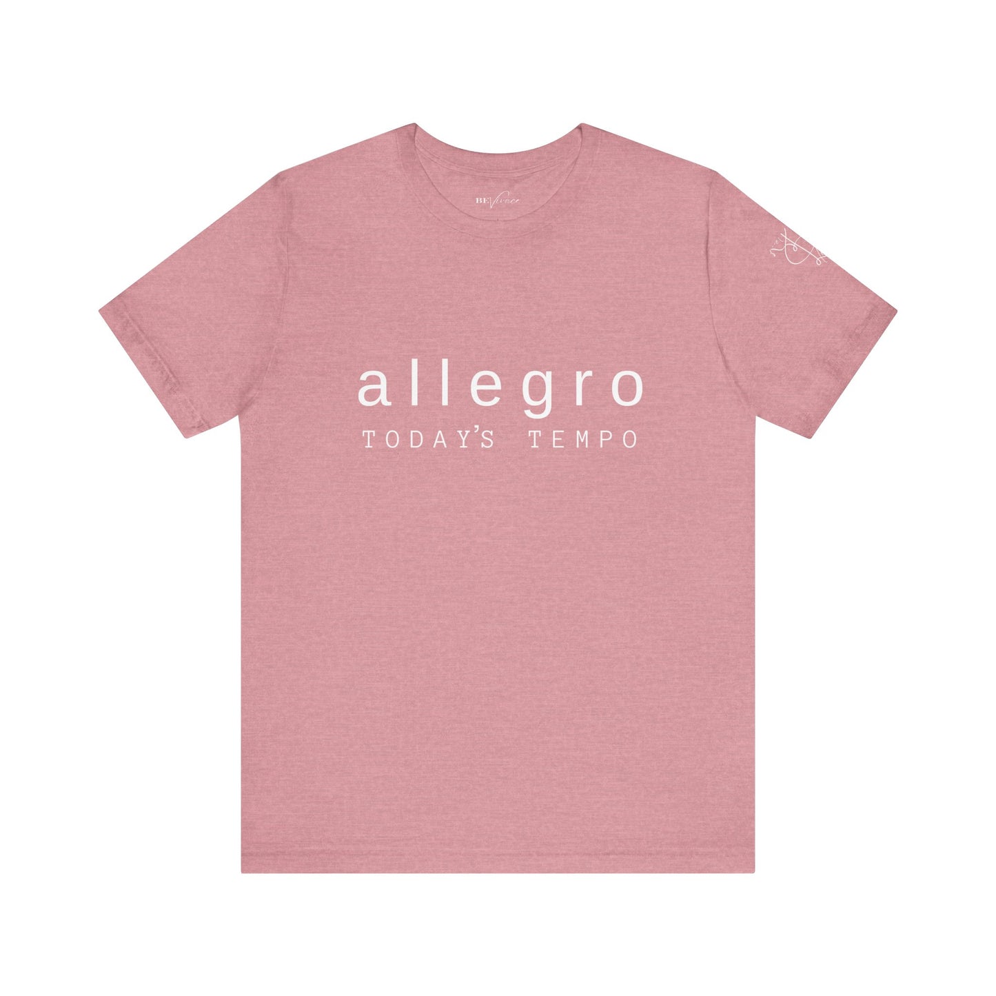 BEVIVACE Today’s Tempo T-Shirt, Allegro Music Graphic for Music Lovers