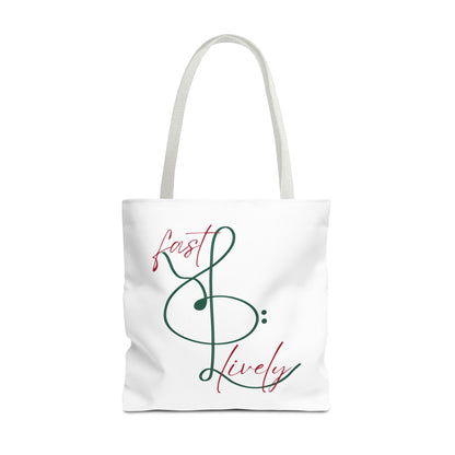 BEVIVACE Fast & Lively VIVACE Tote Bag, Eco-Friendly Carryall