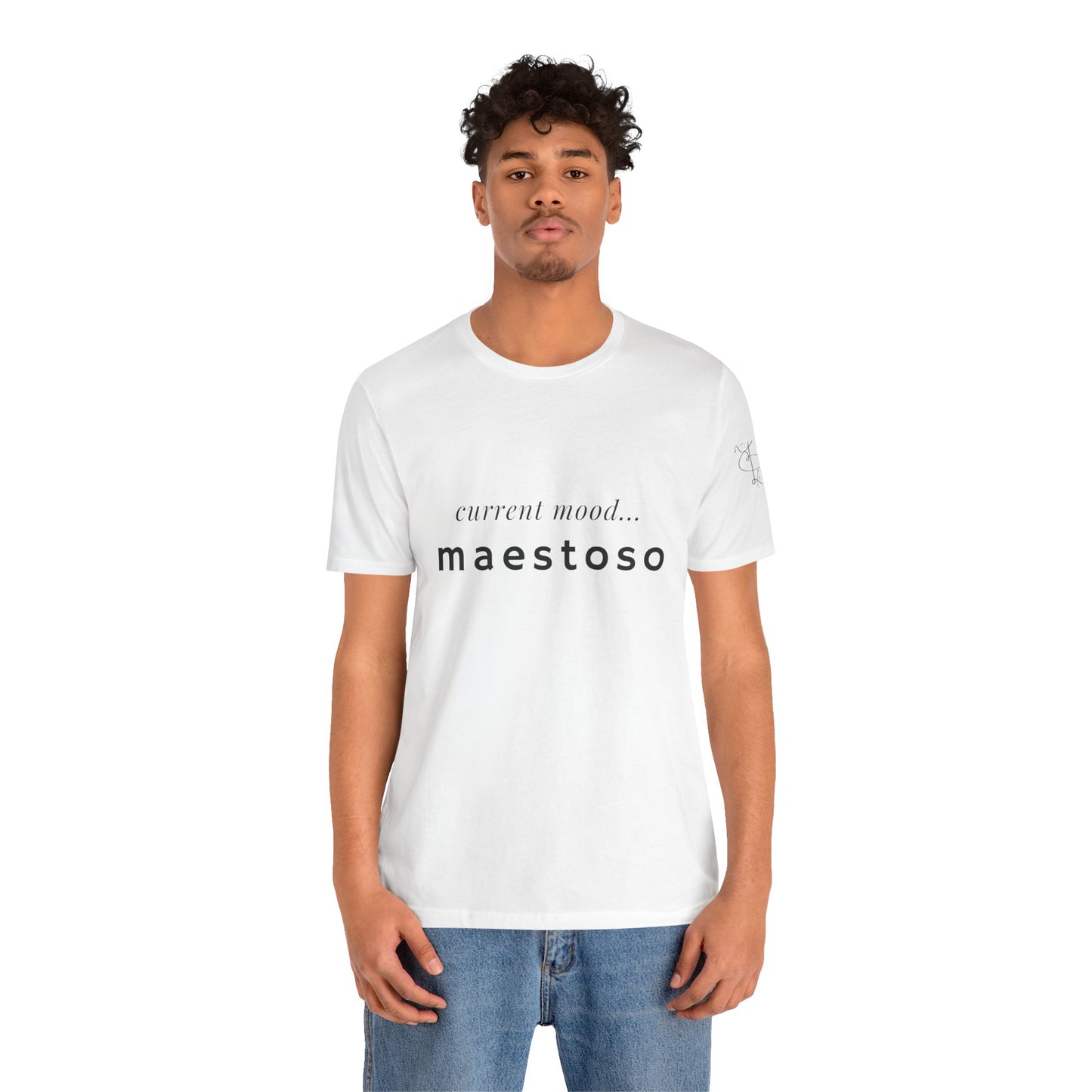 BEVIVACE Current Mood T-Shirt, Maestoso Music Graphic for Music Lovers