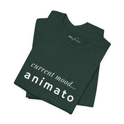 BEVIVACE Current Mood T-Shirt, Animato Music Graphic for Music Lovers