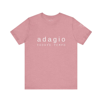 BEVIVACE Today’s Tempo T-Shirt, Adagio Music Graphic for Music Lovers