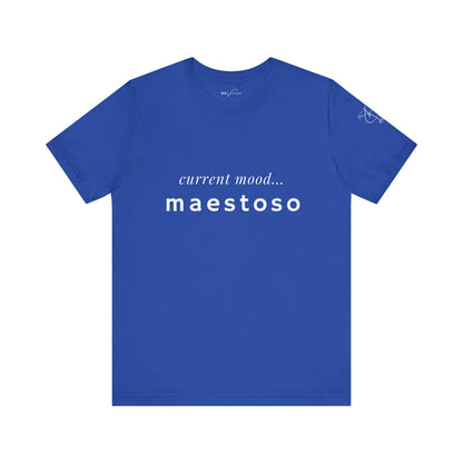 BEVIVACE Current Mood T-Shirt, Maestoso Music Graphic for Music Lovers
