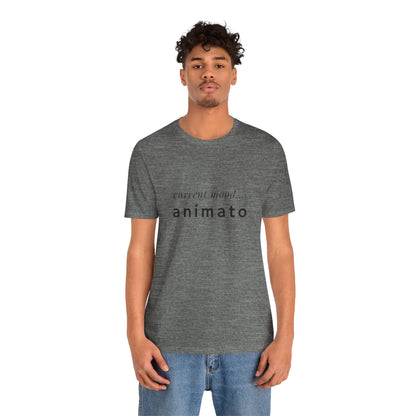 BEVIVACE Current Mood T-Shirt, Animato Music Graphic for Music Lovers