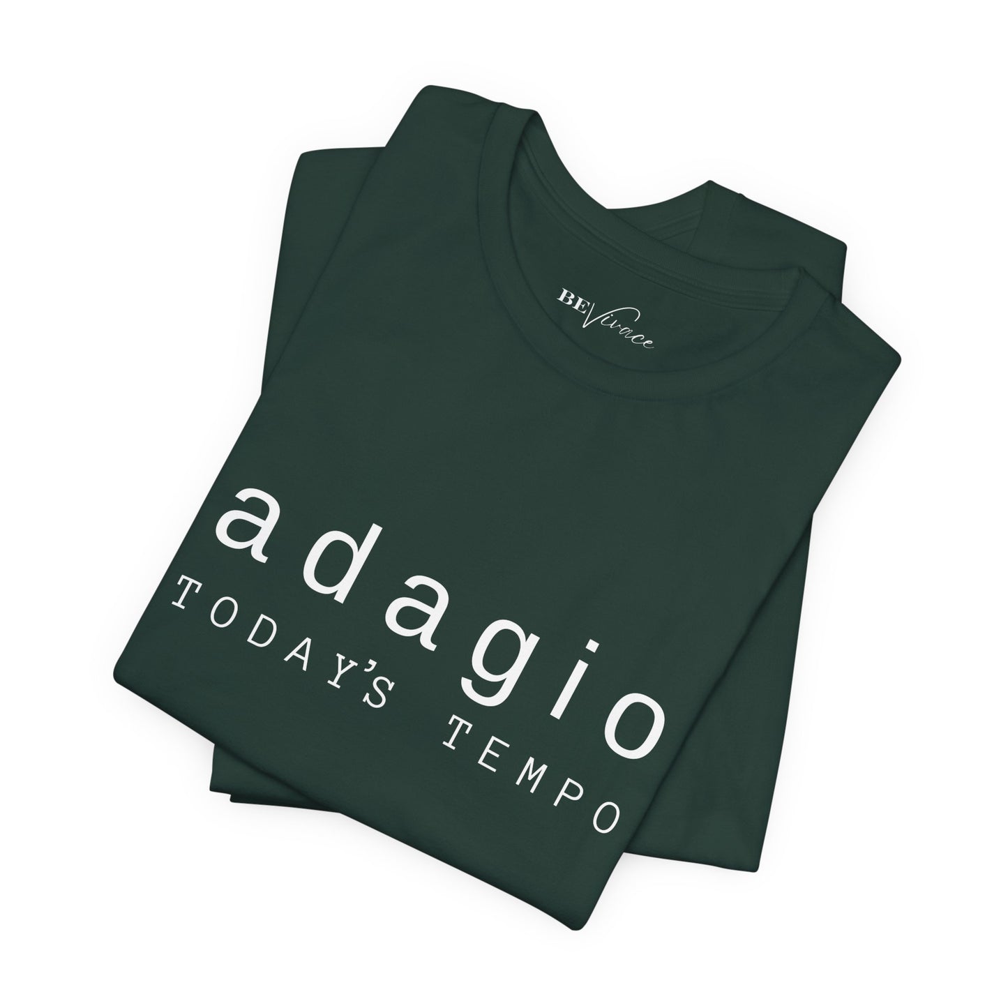 BEVIVACE Today’s Tempo T-Shirt, Adagio Music Graphic for Music Lovers