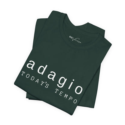 BEVIVACE Today’s Tempo T-Shirt, Adagio Music Graphic for Music Lovers