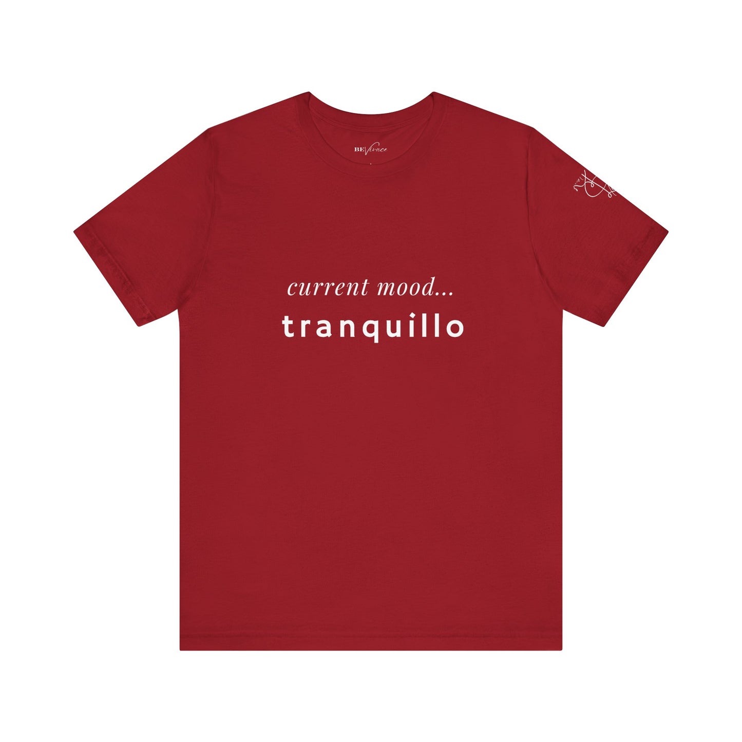 BEVIVACE Current Mood T-Shirt, Tranquillo Music Graphic for Music Lovers