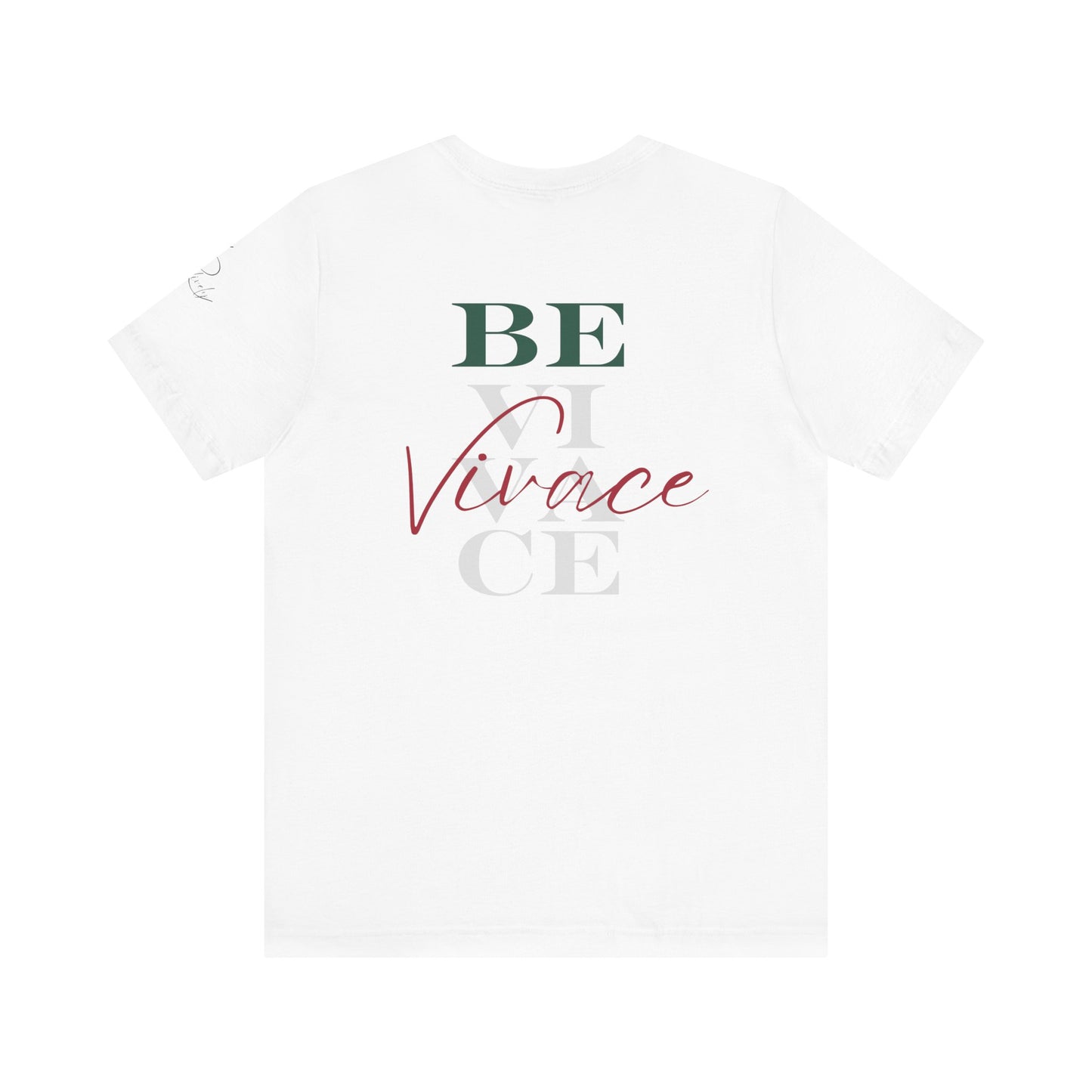 BEVIVACE Fast & Lively VIVACE T-Shirt Front and Back Graphic, Music Graphic for Music Lovers