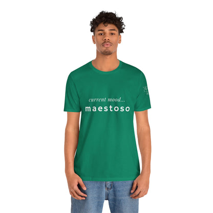 BEVIVACE Current Mood T-Shirt, Maestoso Music Graphic for Music Lovers