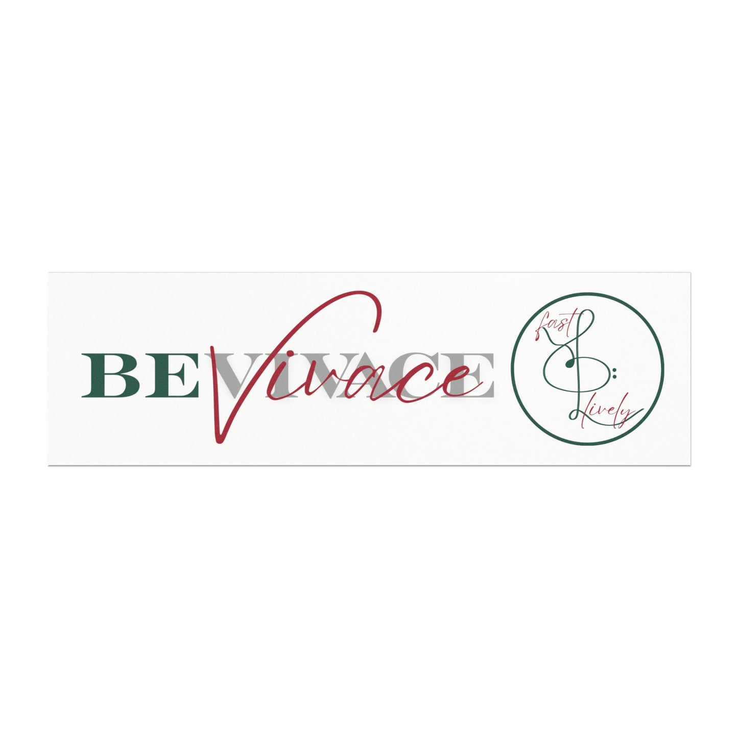 BEVIVACE Inspirational Car Magnet - "Fast and Lively"
