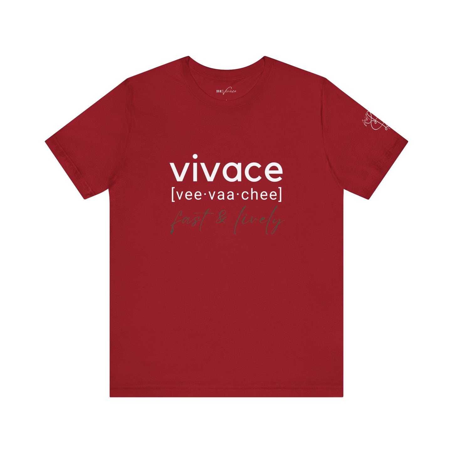 BEVIVACE Fast & Lively VIVACE T-Shirt, Music Graphic for Music Lovers