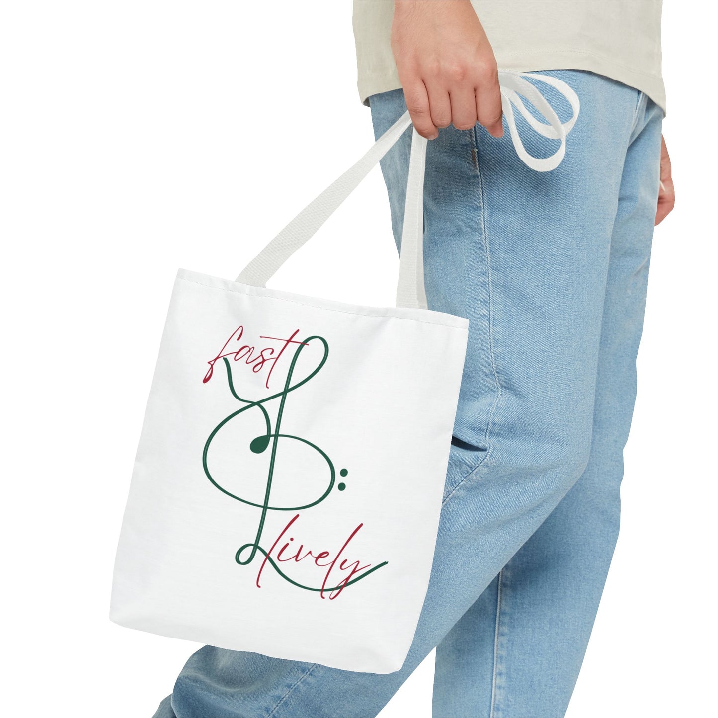 BEVIVACE Fast & Lively VIVACE Tote Bag, Eco-Friendly Carryall