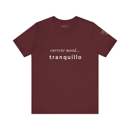 BEVIVACE Current Mood T-Shirt, Tranquillo Music Graphic for Music Lovers
