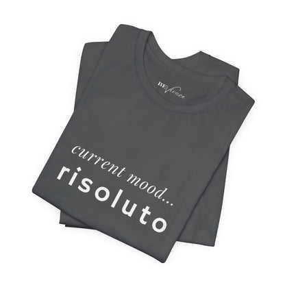 BEVIVACE Current Mood T-Shirt, Risoluto Music Graphic for Music Lovers