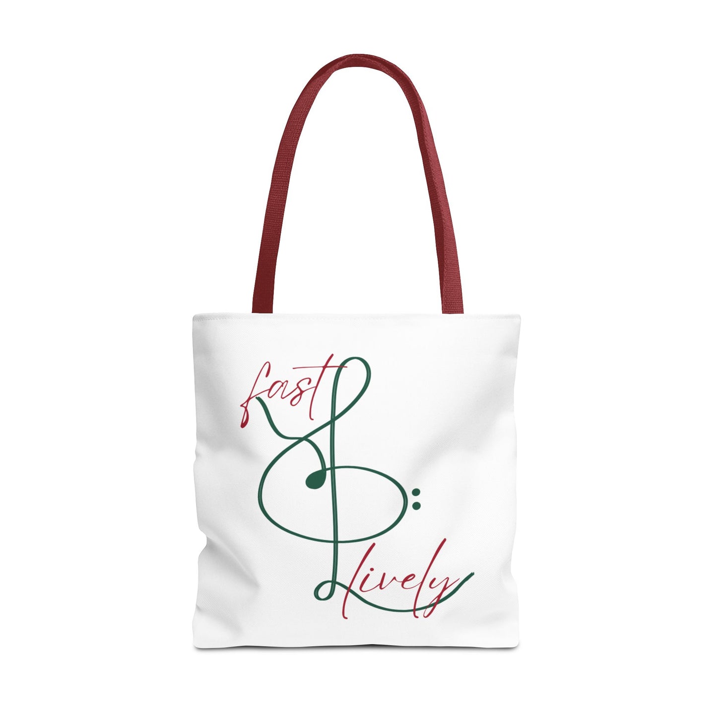 BEVIVACE Fast & Lively VIVACE Tote Bag, Eco-Friendly Carryall