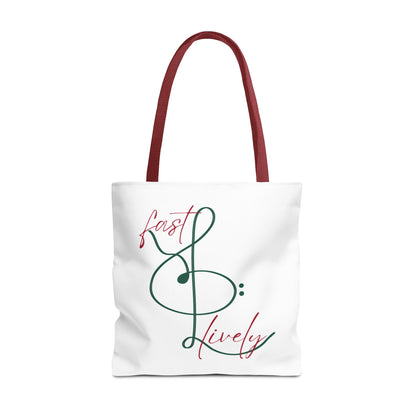 BEVIVACE Fast & Lively VIVACE Tote Bag, Eco-Friendly Carryall