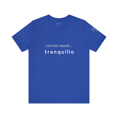 BEVIVACE Current Mood T-Shirt, Tranquillo Music Graphic for Music Lovers