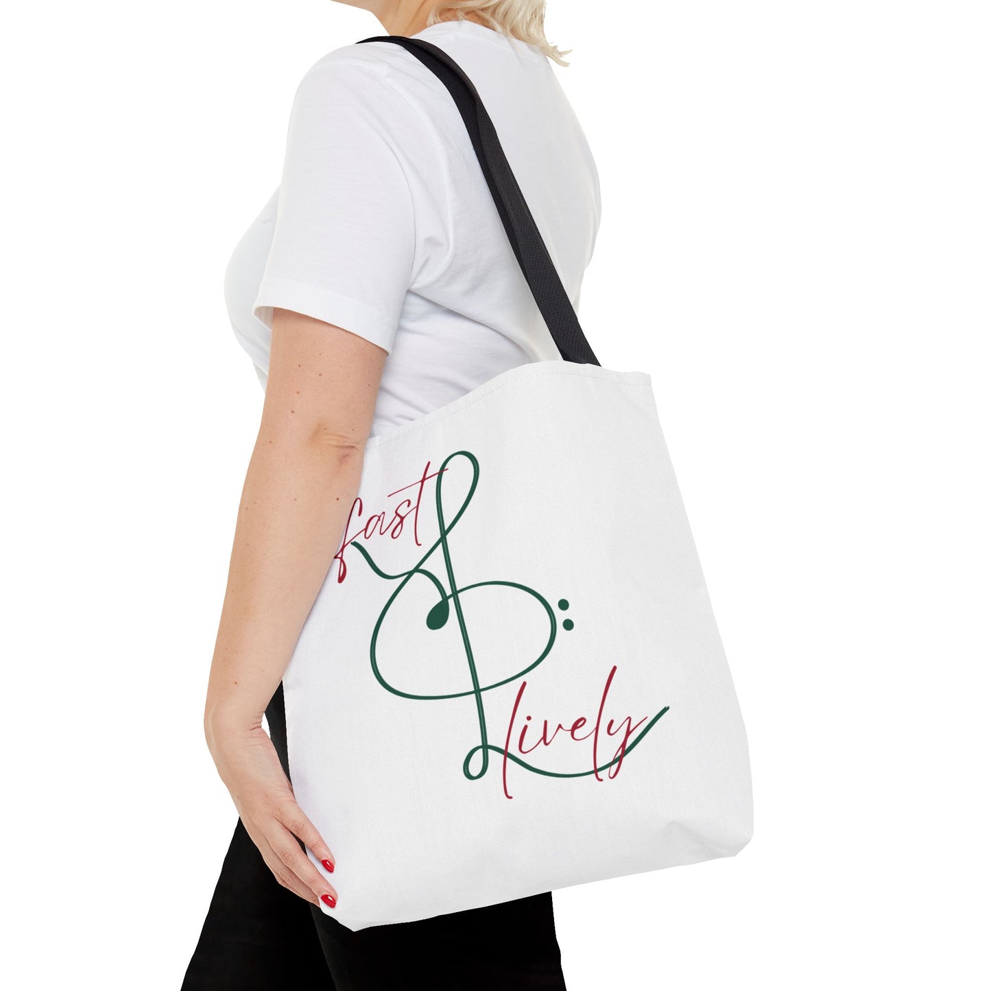 BEVIVACE Fast & Lively VIVACE Tote Bag, Eco-Friendly Carryall
