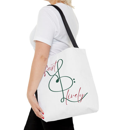 BEVIVACE Fast & Lively VIVACE Tote Bag, Eco-Friendly Carryall