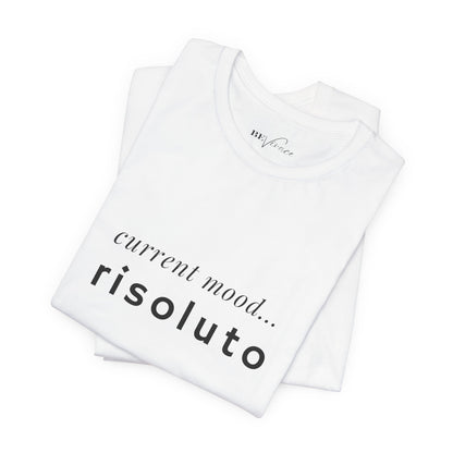 BEVIVACE Current Mood T-Shirt, Risoluto Music Graphic for Music Lovers