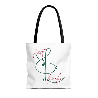BEVIVACE Fast & Lively VIVACE Tote Bag, Eco-Friendly Carryall