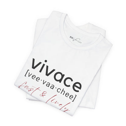 BEVIVACE Fast & Lively VIVACE T-Shirt, Music Graphic for Music Lovers