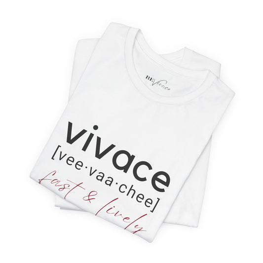 BEVIVACE Fast & Lively VIVACE T-Shirt, Music Graphic for Music Lovers