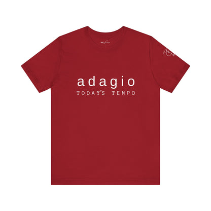 BEVIVACE Today’s Tempo T-Shirt, Adagio Music Graphic for Music Lovers