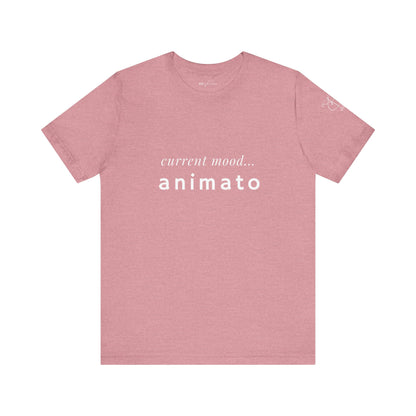 BEVIVACE Current Mood T-Shirt, Animato Music Graphic for Music Lovers