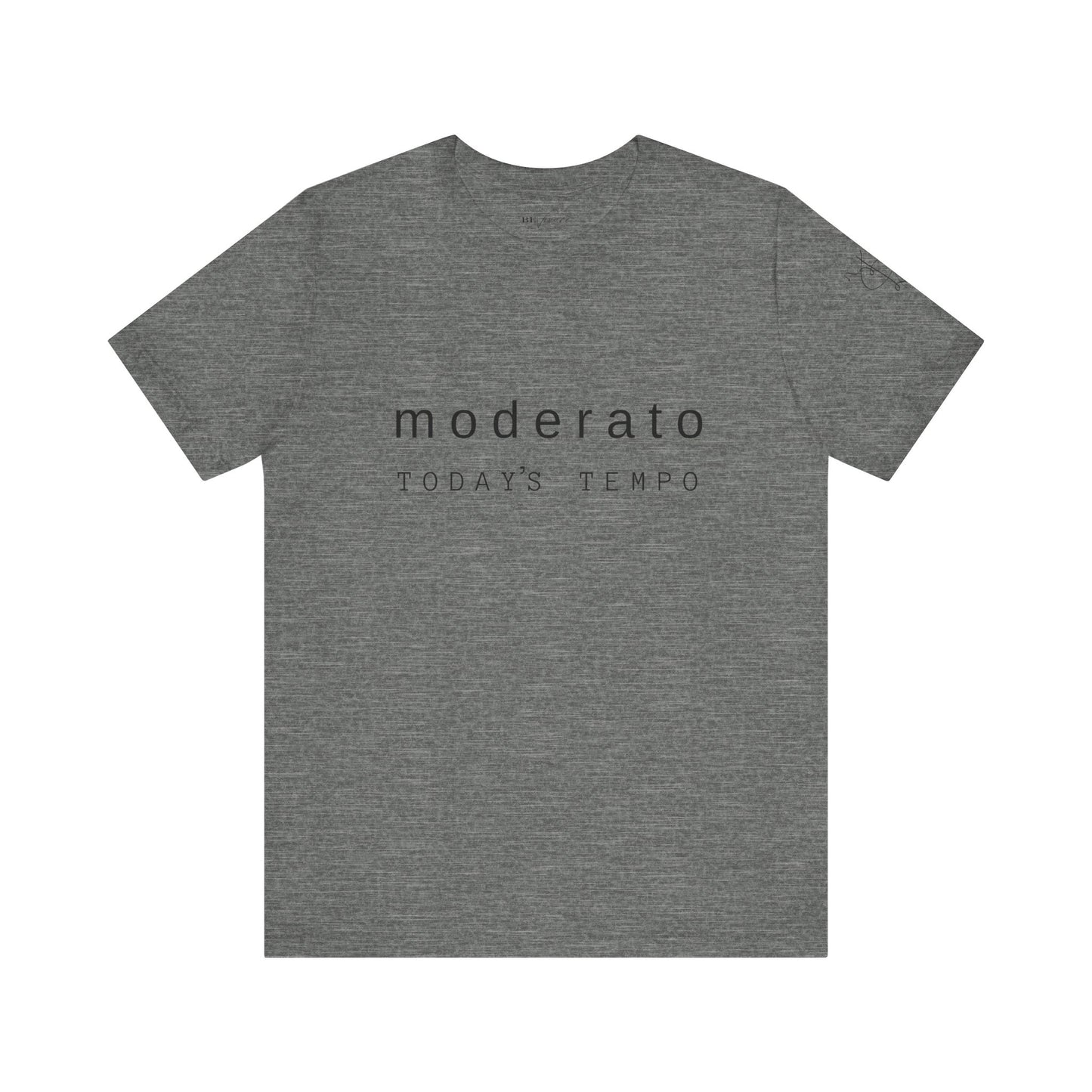 BEVIVACE Today’s Tempo T-Shirt, Moderato Music Graphic for Music Lovers