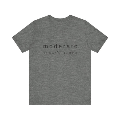 BEVIVACE Today’s Tempo T-Shirt, Moderato Music Graphic for Music Lovers
