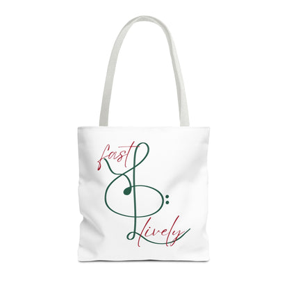 BEVIVACE Fast & Lively VIVACE Tote Bag, Eco-Friendly Carryall